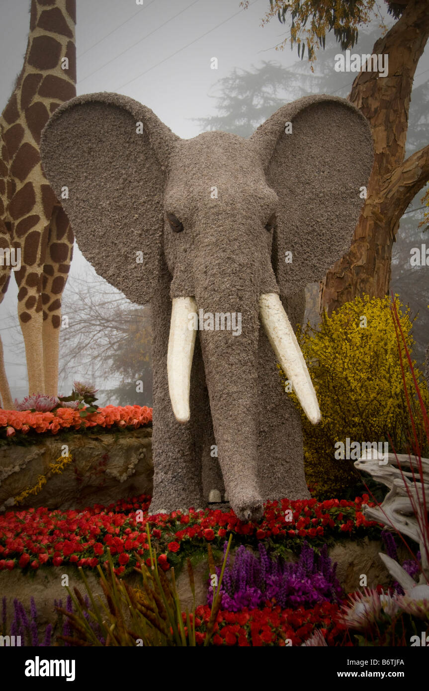 120. Tournament of Roses Rose Parade Float 2009 Stockfoto