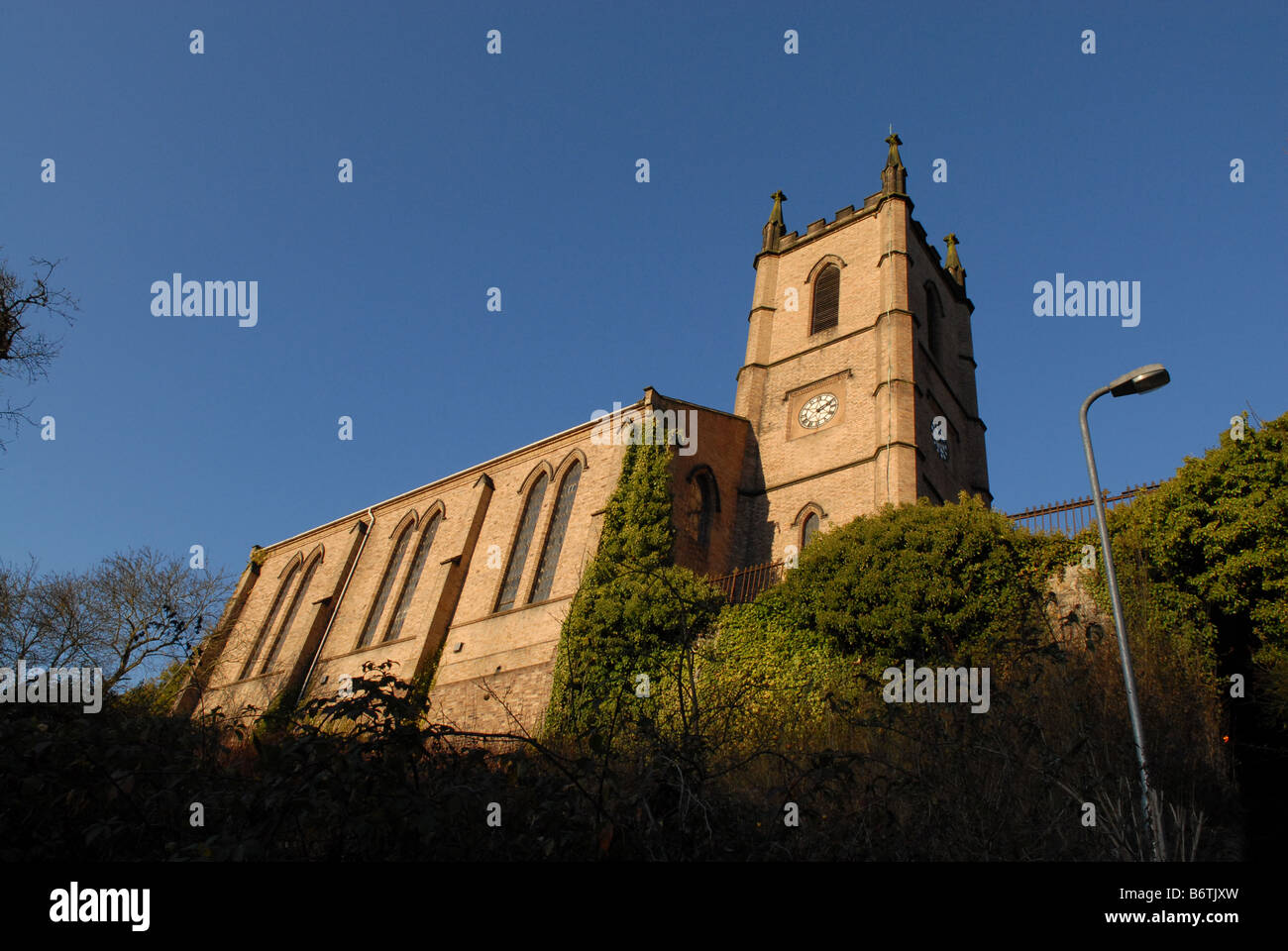 Str. Lukes Kirche Ironbridge, Shropshire Stockfoto