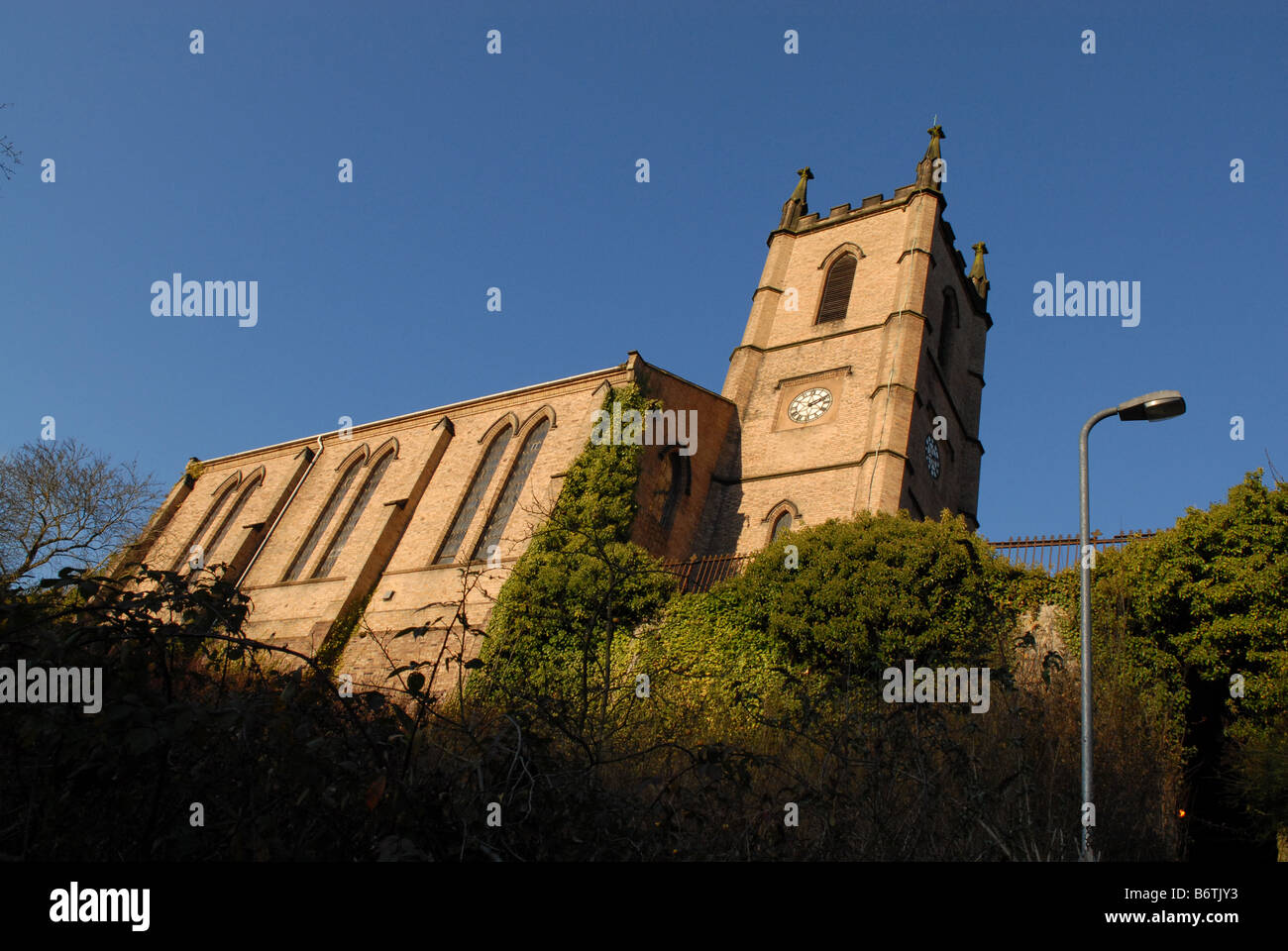 Str. Lukes Kirche Ironbridge Telford Shropshire Stockfoto