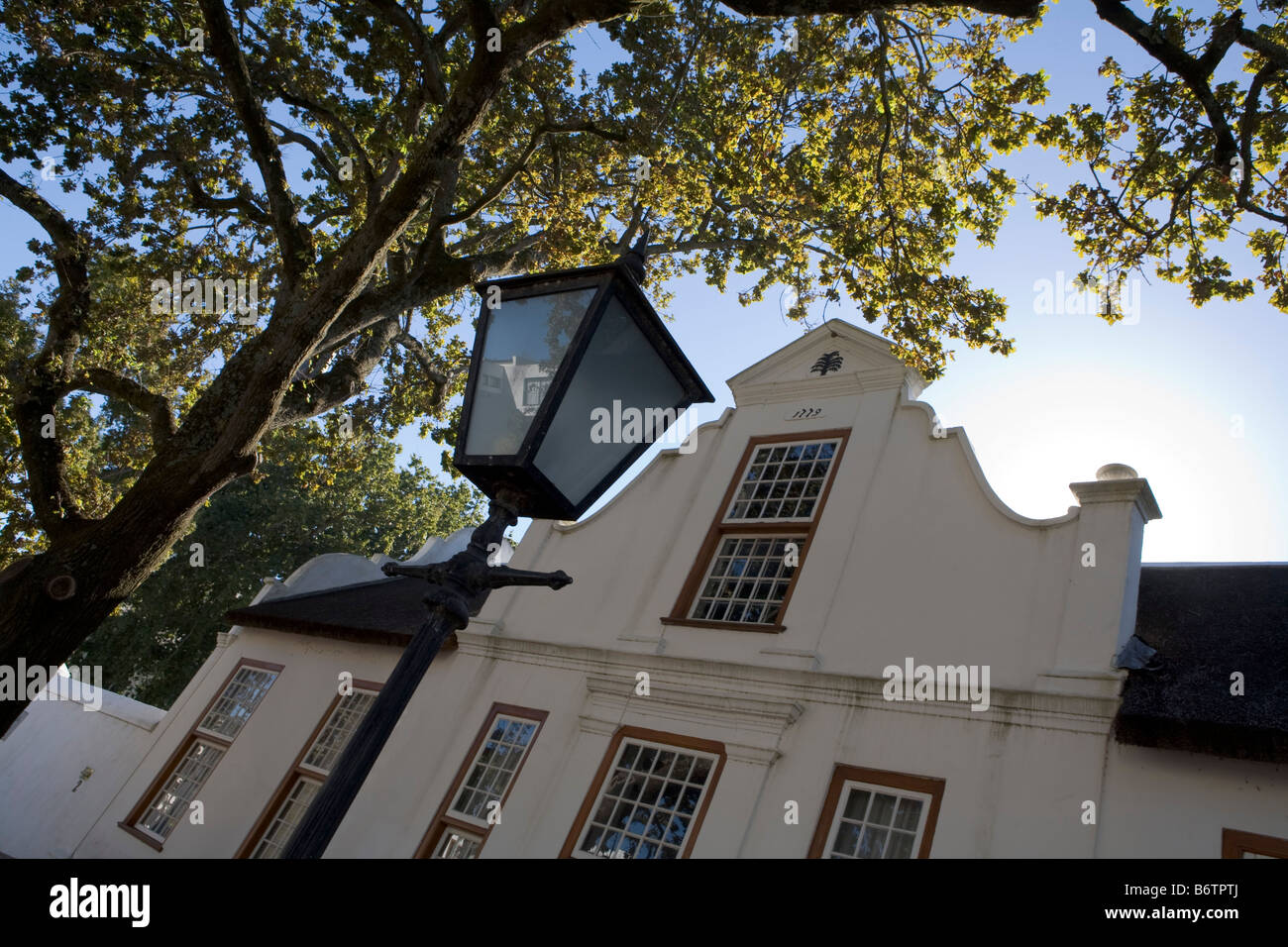 Historisches Gebäude, Stadtzentrum, Stellenbosch Stockfoto