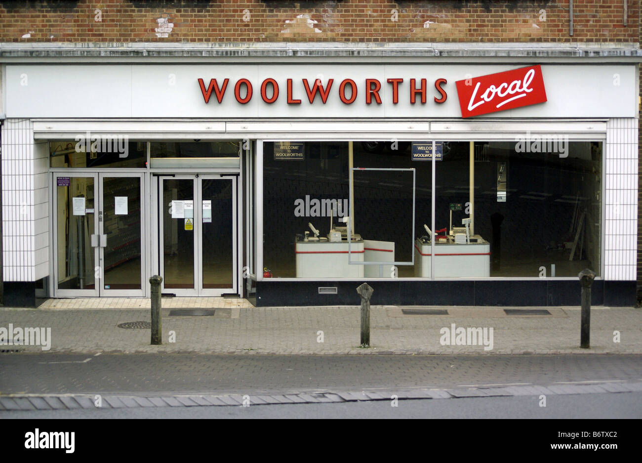 Wollpullover, High Street, Einzelhandel, Woolworths, Schließung Stockfoto
