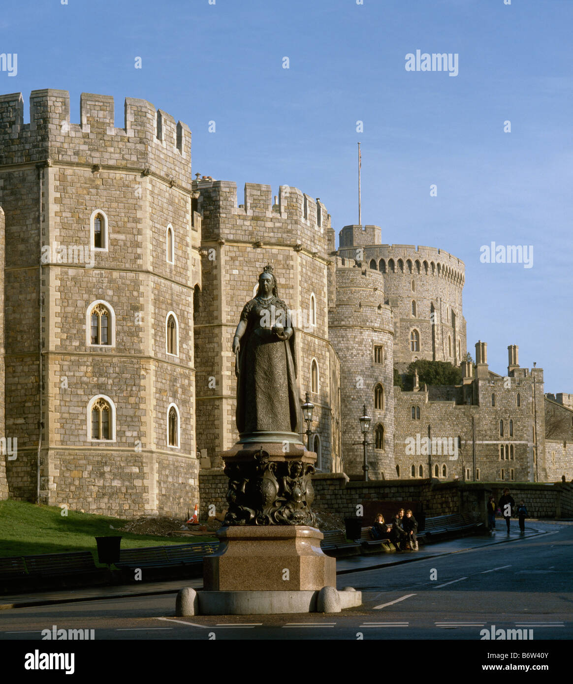 Statue der Königin Victoria im Windsor Stockfoto