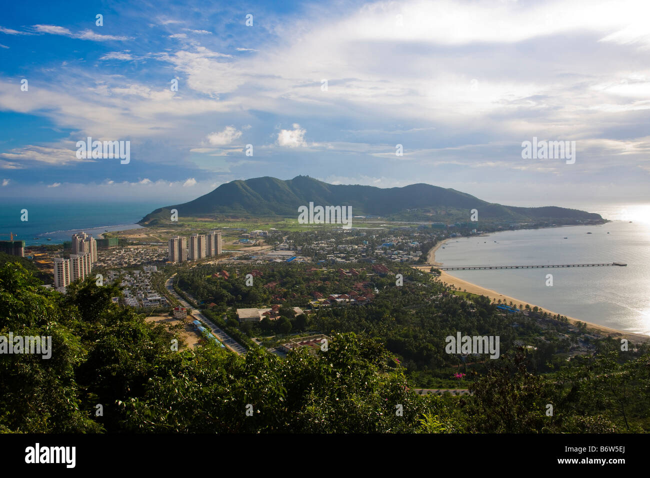 China, Hainan, Stadtbild, Panorama, Sanya, Urban Stockfoto