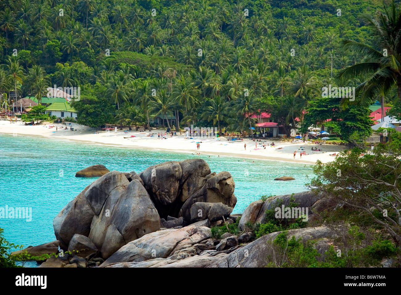 Blick auf den idyllischen Strand, Silber Samui Stockfoto