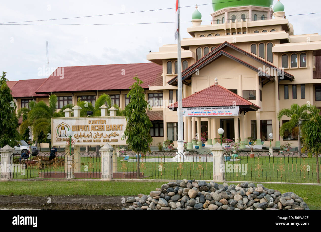 Bupati Büro in Banda Aceh, Sumatra, Indonesien Stockfoto