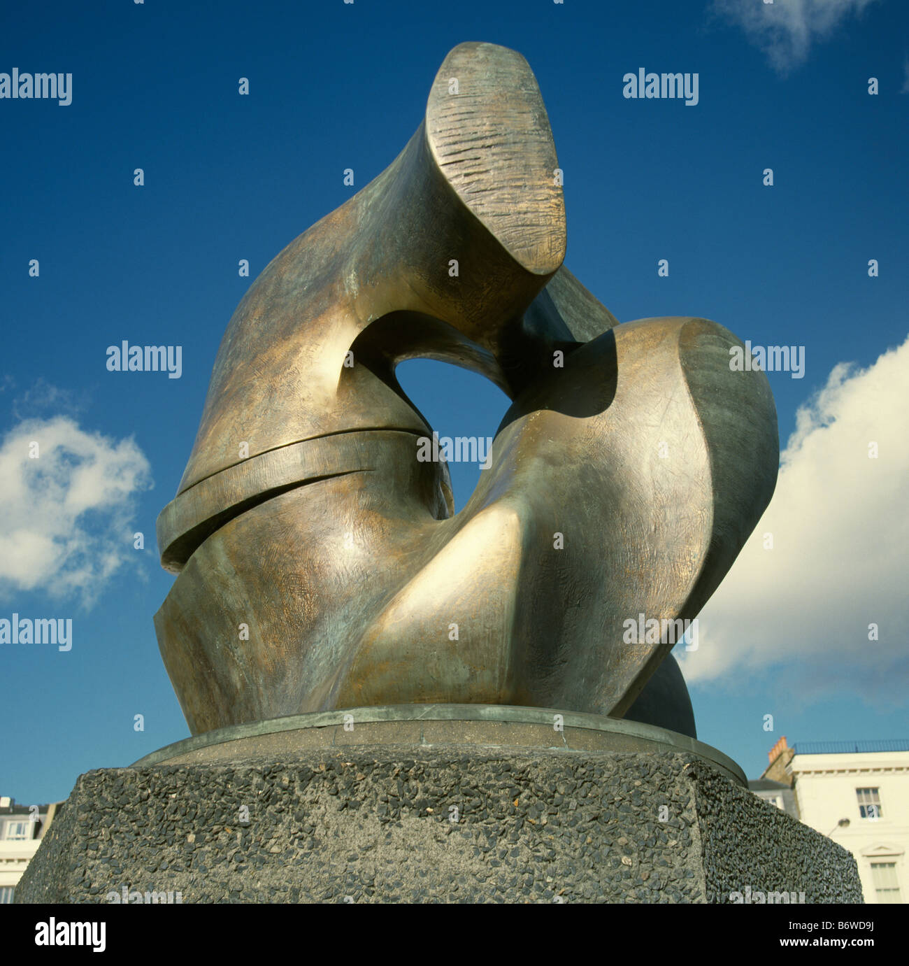 Henry Moore Verzahnung bildet Stockfoto
