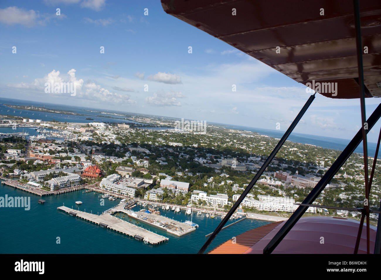 Luftaufnahme von Key West in Florida Stockfoto