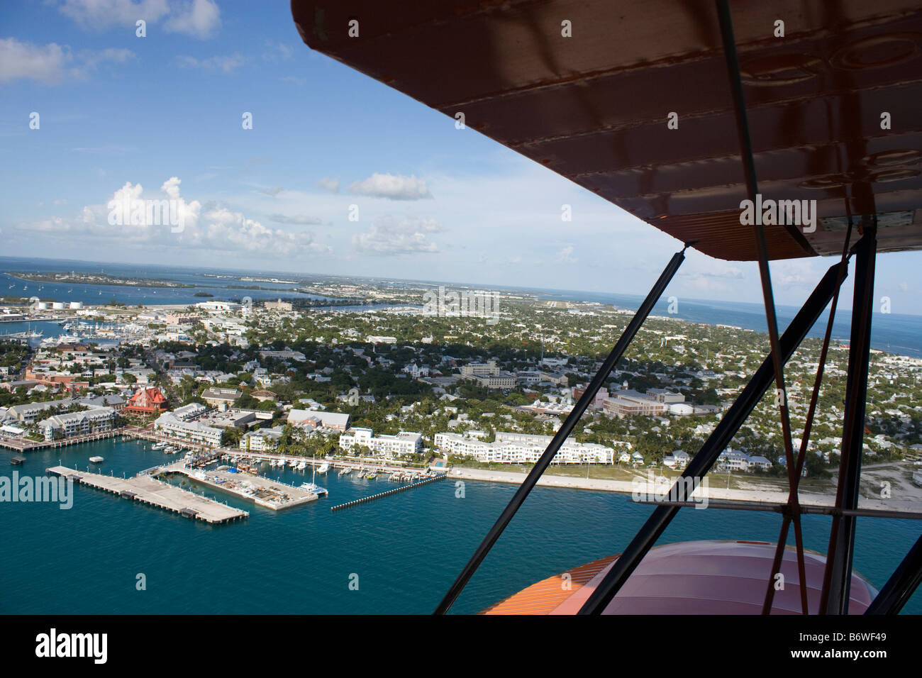 Nordseite des Key West Florida gesehen von Doppeldecker Stockfoto