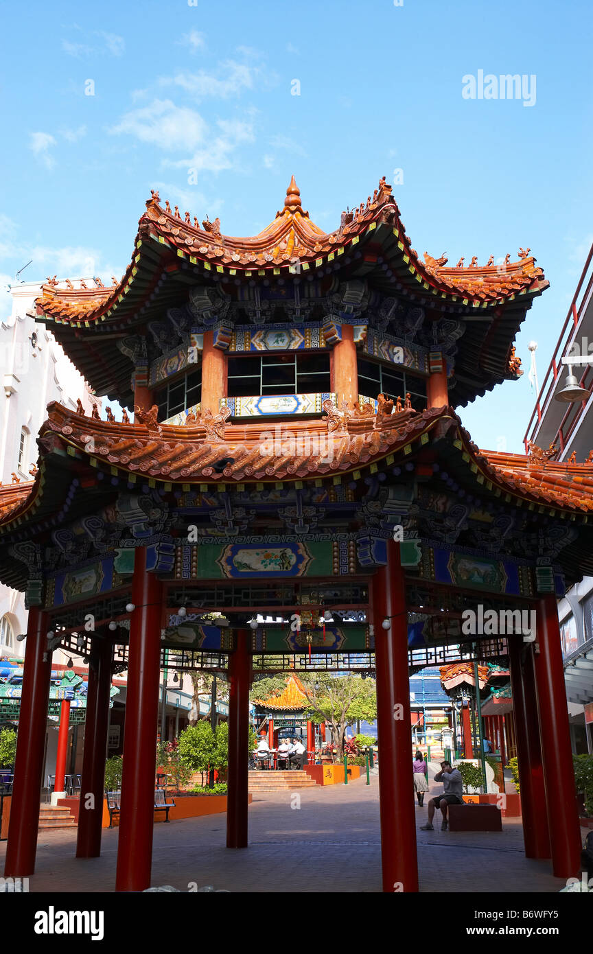 Pagode Chinatown Fortitude Valley Brisbane Queensland Australien Stockfoto