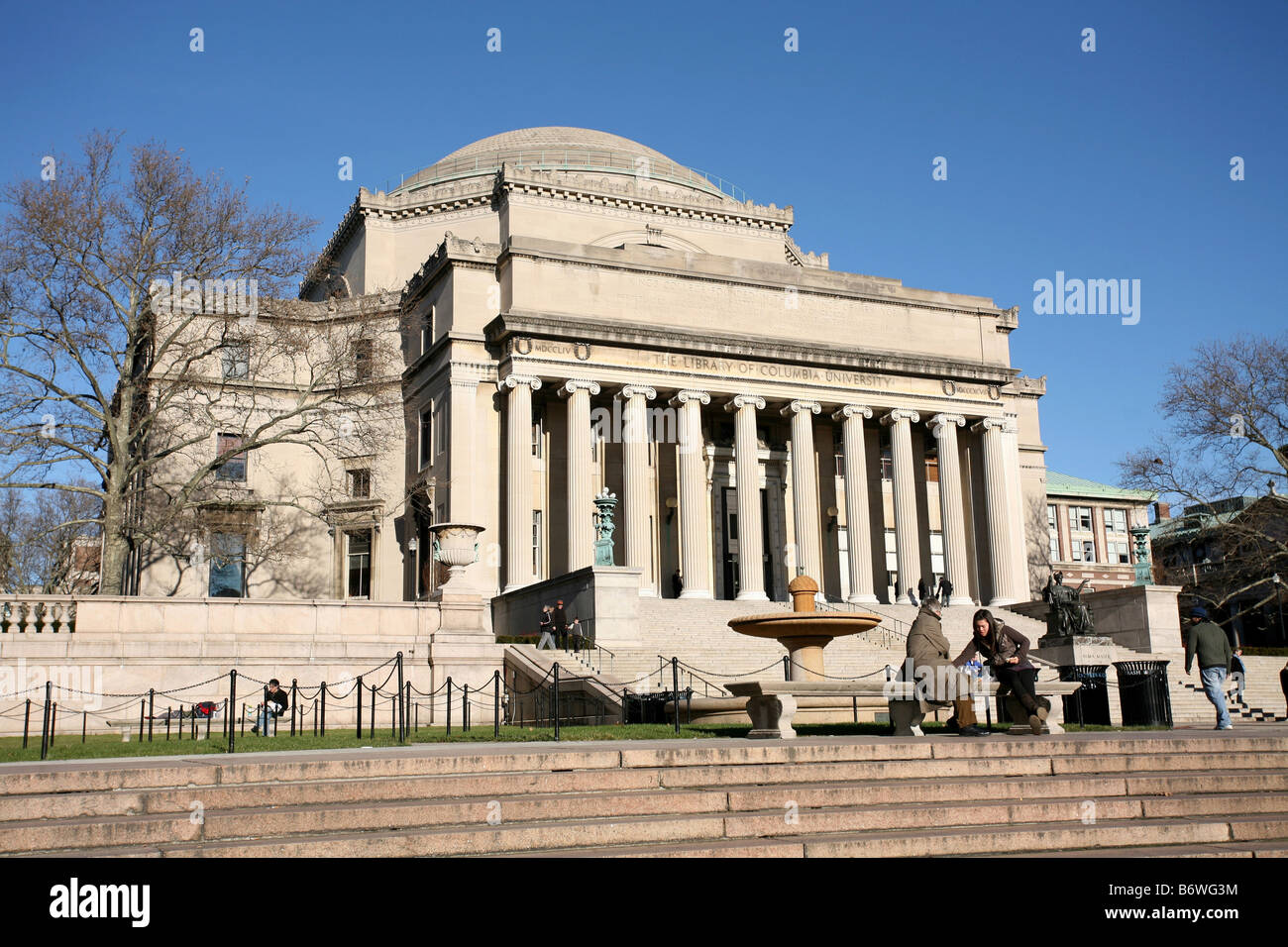 Der klassische Stilbibliothek der Columbia University in New York.  . Stockfoto