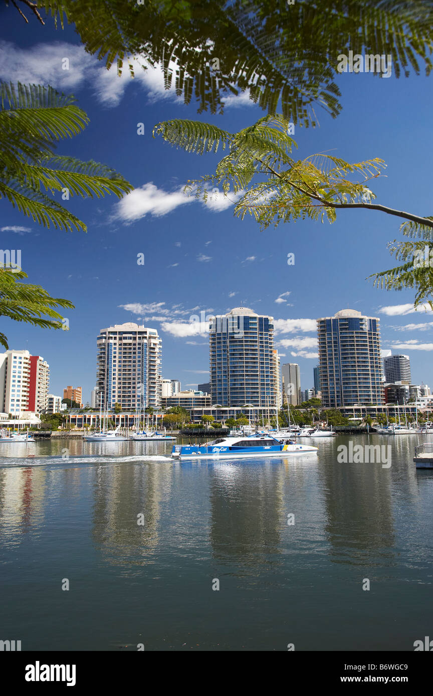 Dockside Apartments Kangaroo Point Brisbane River und City Cat
