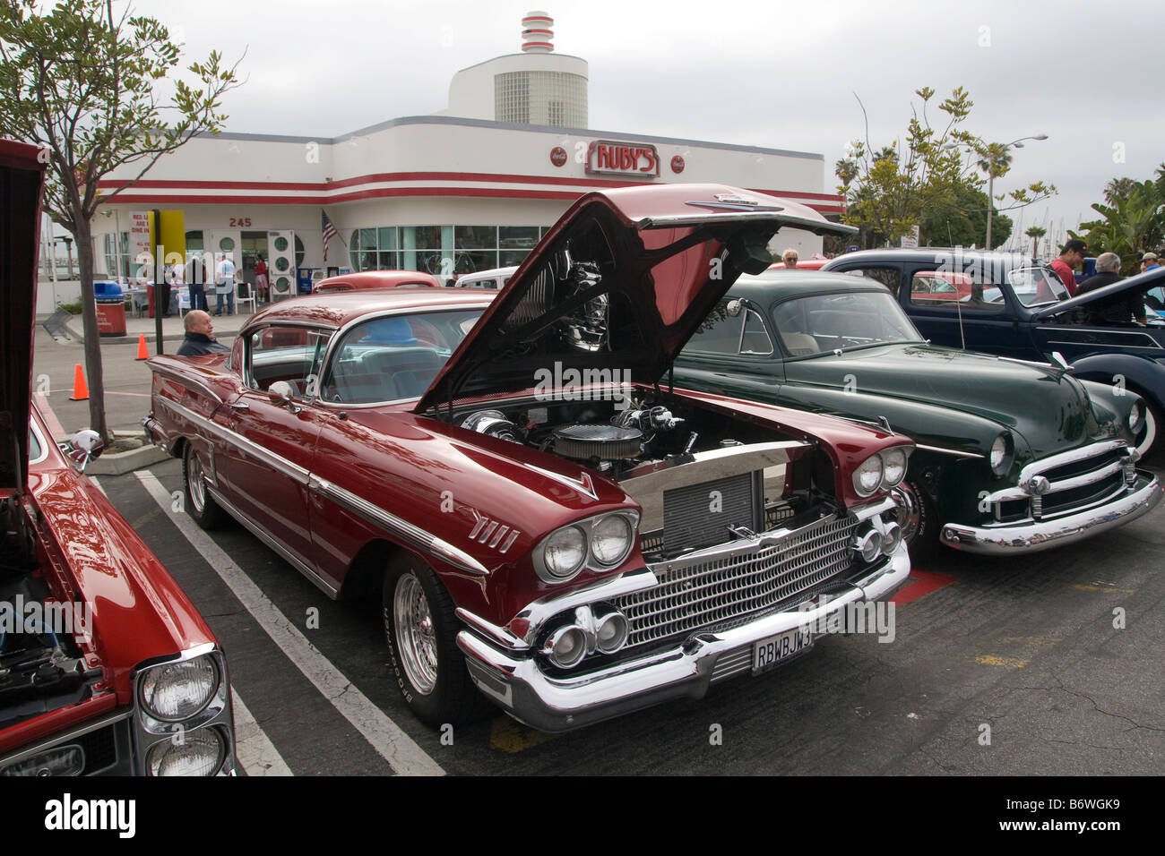 Amerikanische Klassiker Autos in Redondo Beach Stockfoto