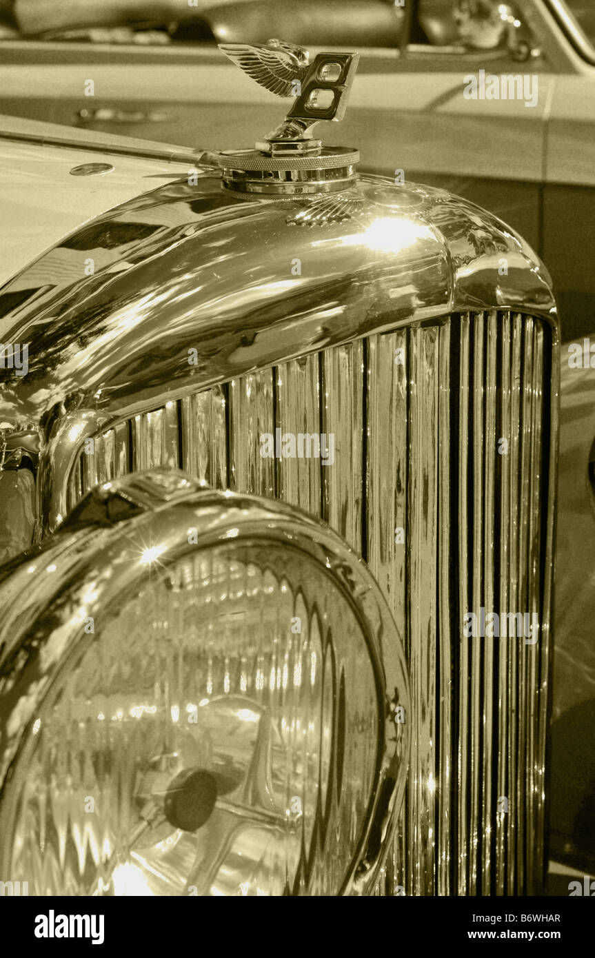 Frontgrill von Rolls Royce Bentley Stockfoto