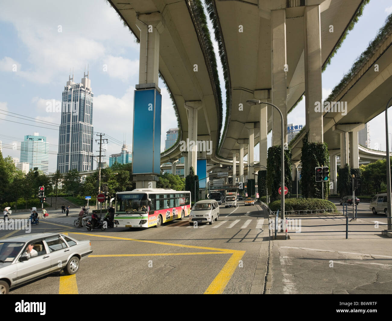 Straße in shanghai Stockfoto