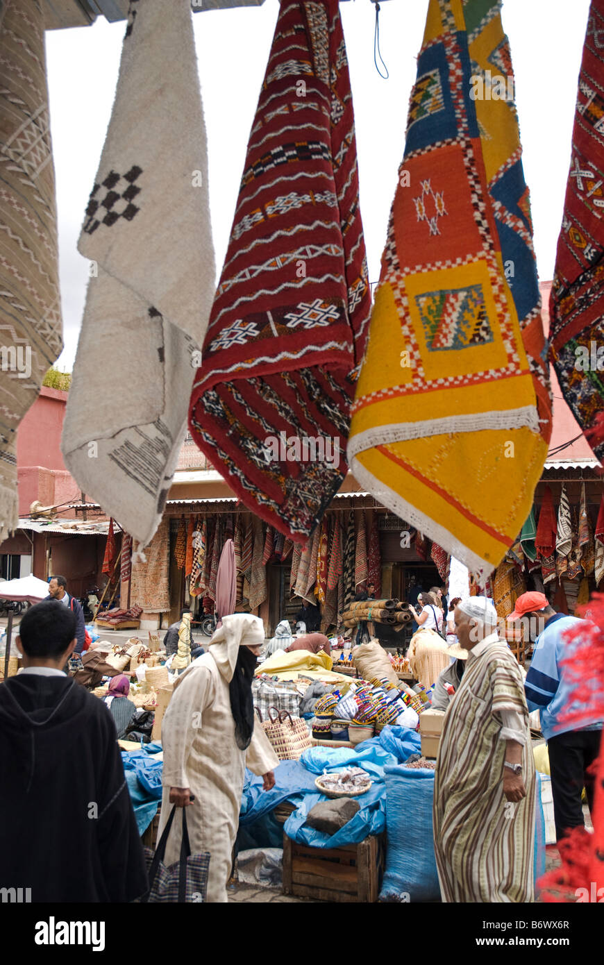 Marokko, Marrakesch, Marrakesch-Museum. Das Marrakesch-Museum befindet sich im Dar Menebhi Palast Stockfoto