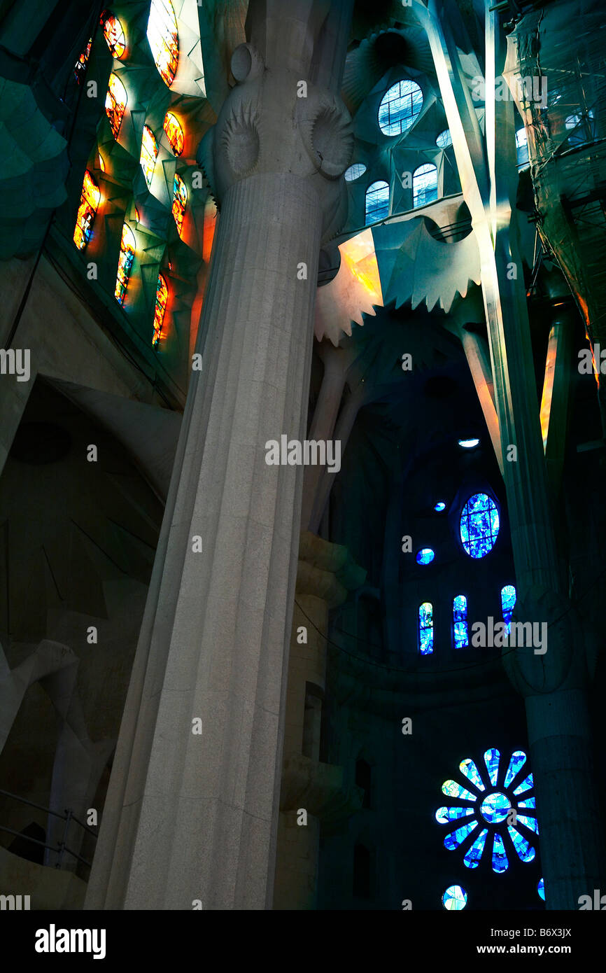 Gaudis La Sagrada Familia Barcelona Spanien Stockfoto