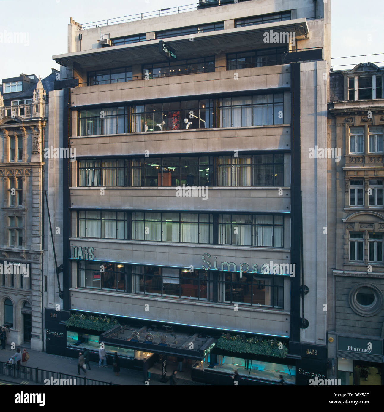 Simpson, Piccadilly, 1935 Stockfoto