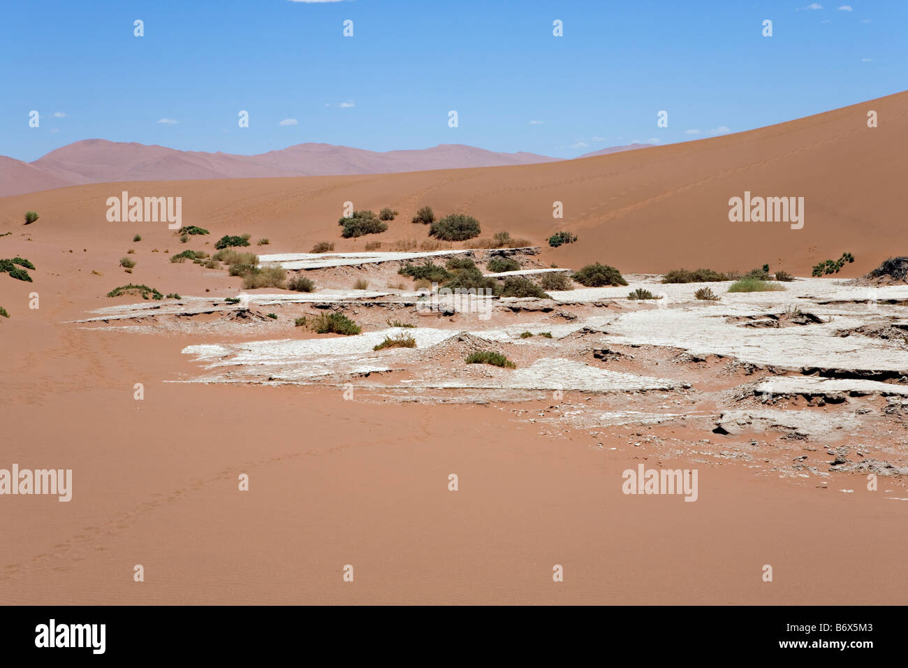 Trockenen Landschaft der Ton Pfannen Stockfoto