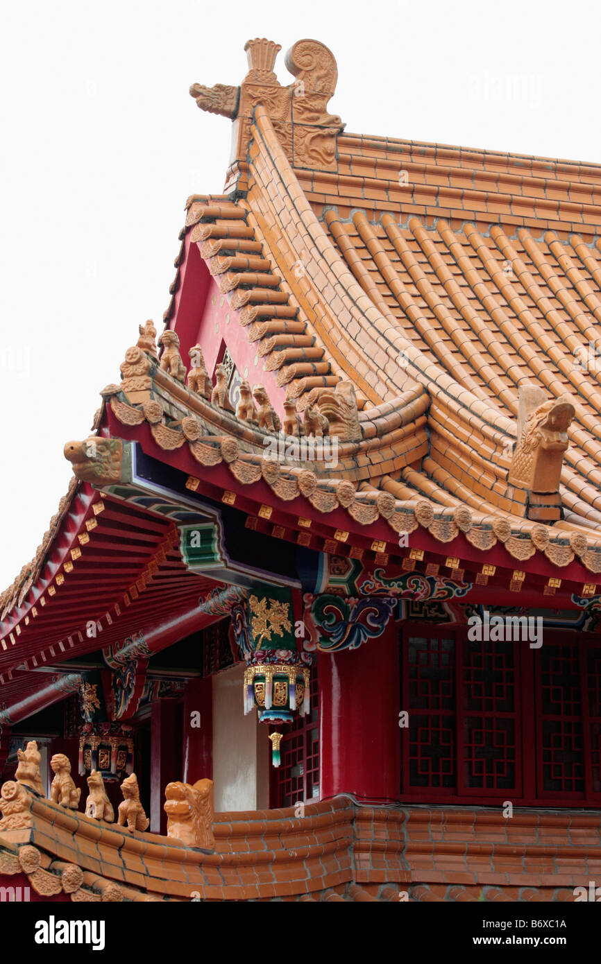 Details der 北方文物 Tempel befindet sich am Sonne-Mond-See-Taiwan Stockfoto