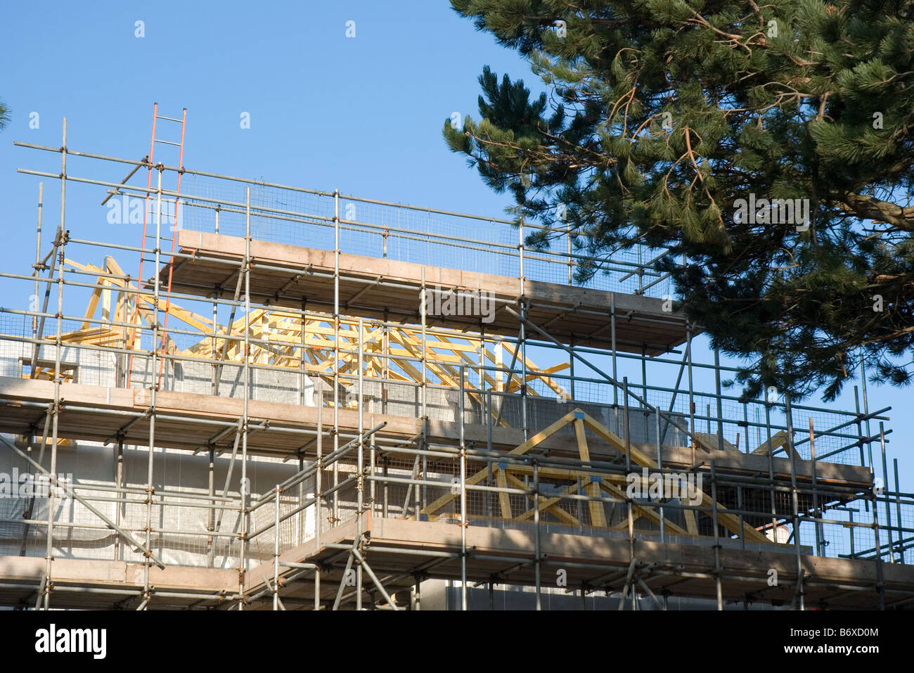 Hausbau Stockfoto