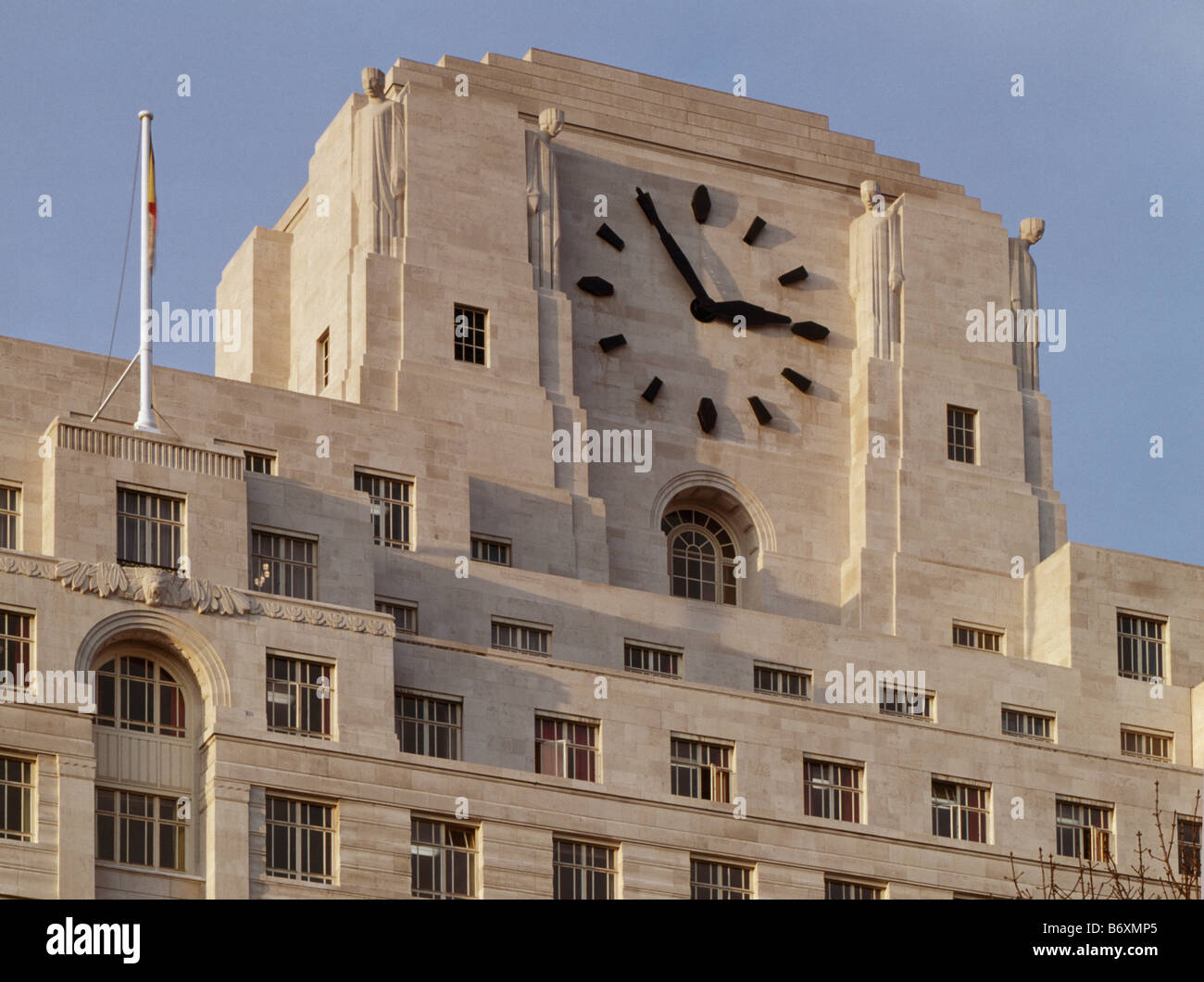 Shell-Mex Uhr Stockfoto