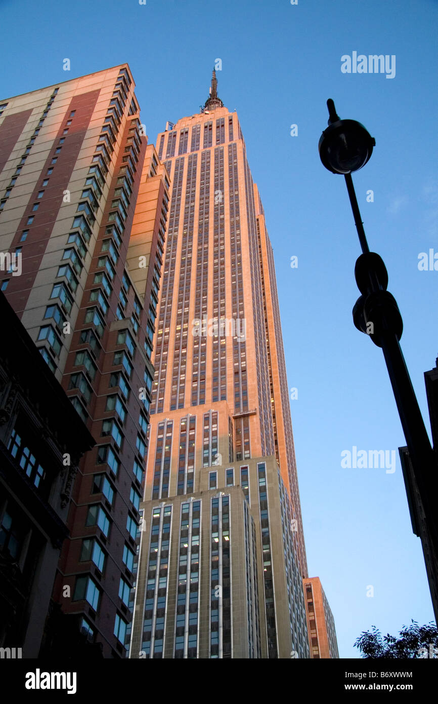 Das Empire State Building in New York City New York USA Stockfoto