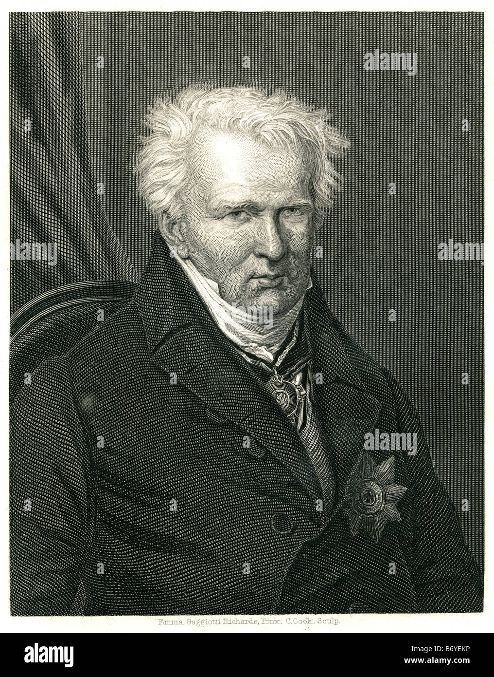 Friedrich Wilhelm Heinrich Alexander Freiherr von Humboldt (14. September 1769 – 6. Mai 1859) deutsche Naturforscher Explorer Stockfoto