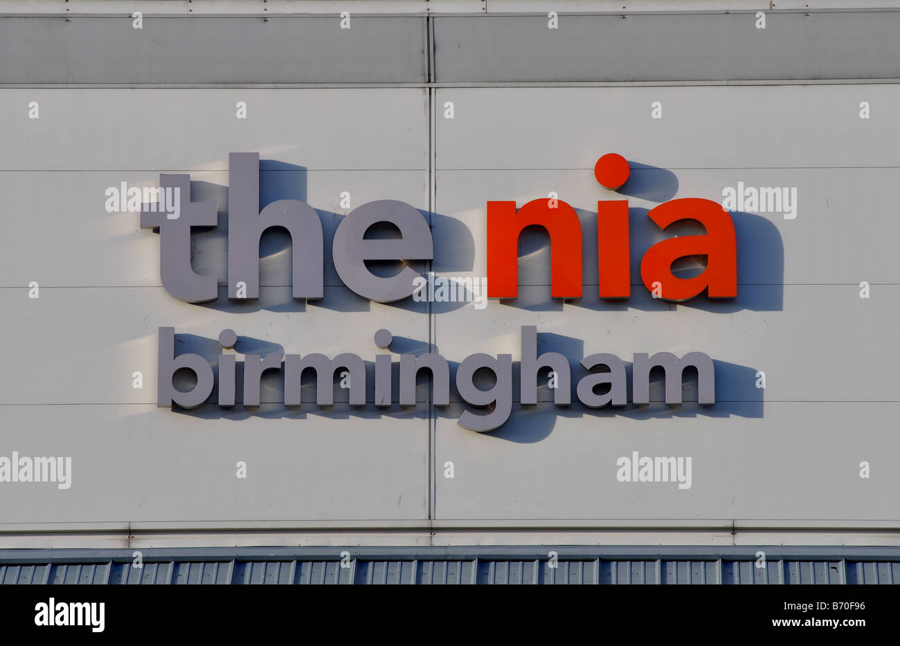 Melden Sie die NIA, Birmingham, England, UK Stockfoto