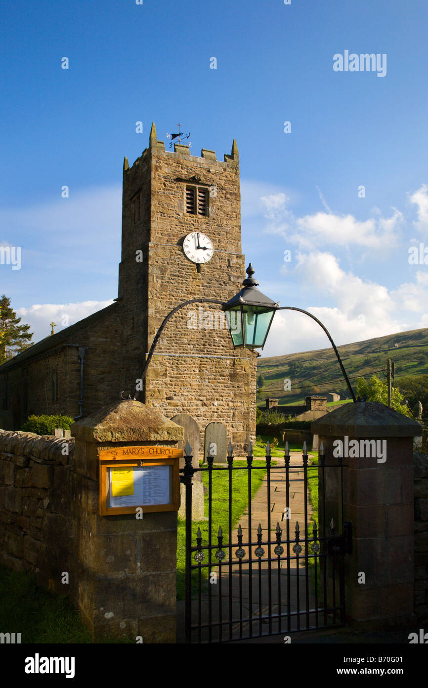 St. Marys Kirche Muker Swaledale Yorkshire Dales England Stockfoto