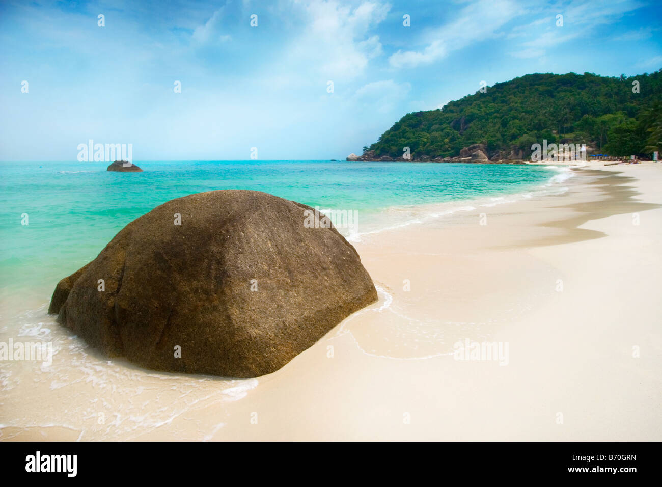 Blick auf den idyllischen Beach, Koh Samui, Thailand Stockfoto