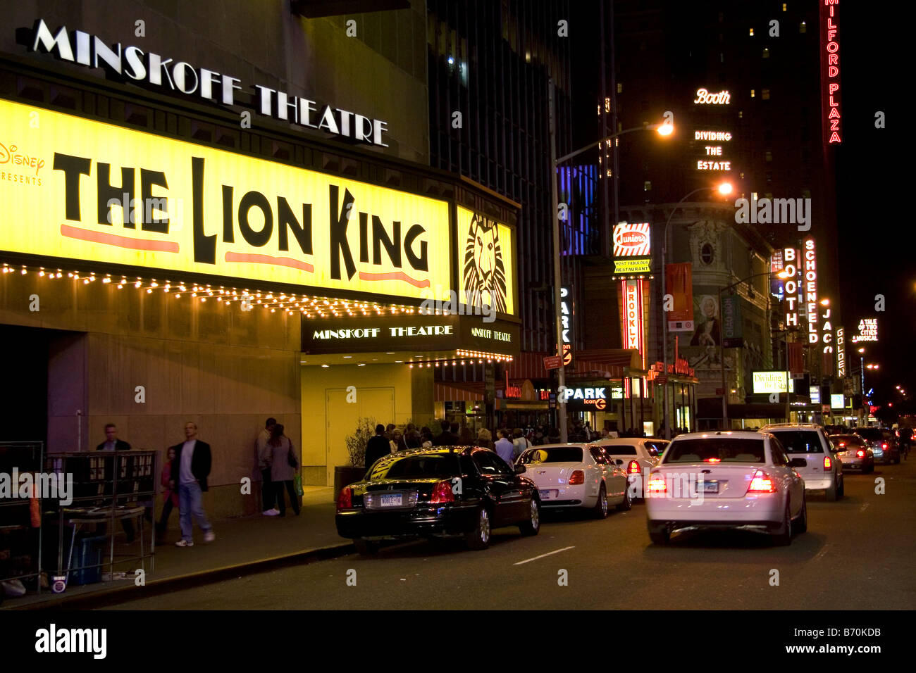Das Minskoff Theatre am Broadway in Midtown Manhattan New York City New York USA Stockfoto