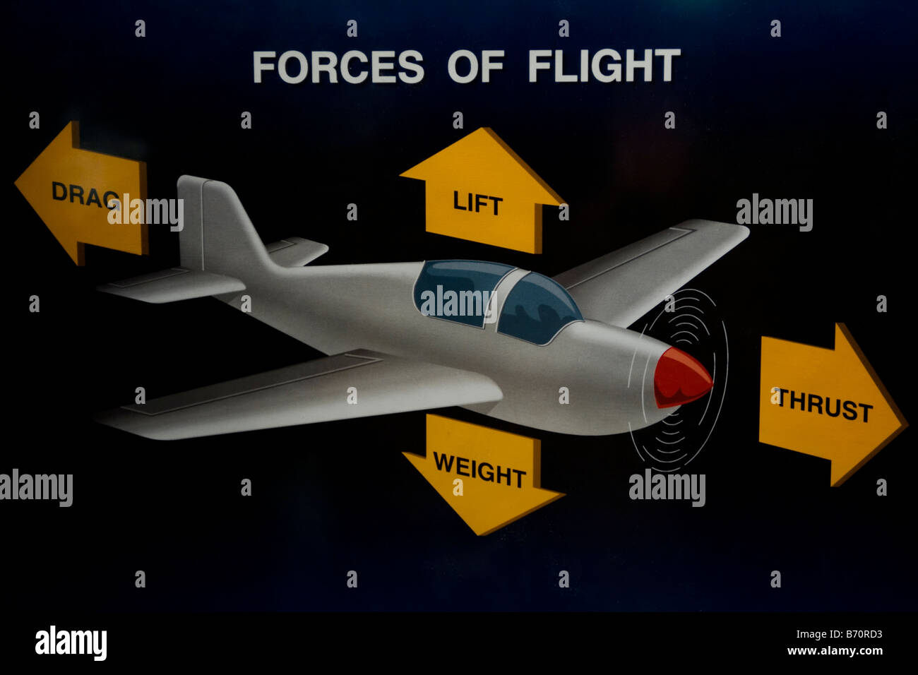 Kräfte der Flug illustration Stockfoto