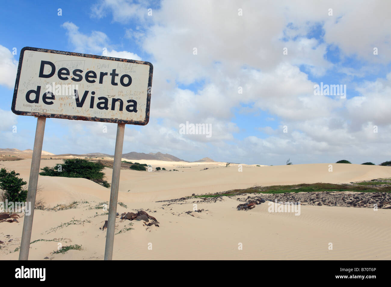 Kap Verde Inseln Boa Vista Deserto de viana Stockfoto
