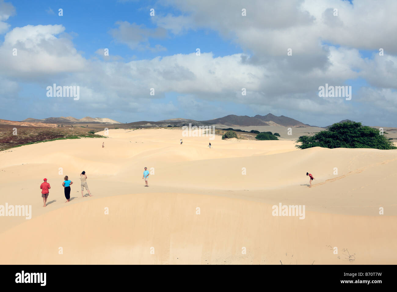 Kap Verde Inseln Boa Vista Deserto de viana Stockfoto
