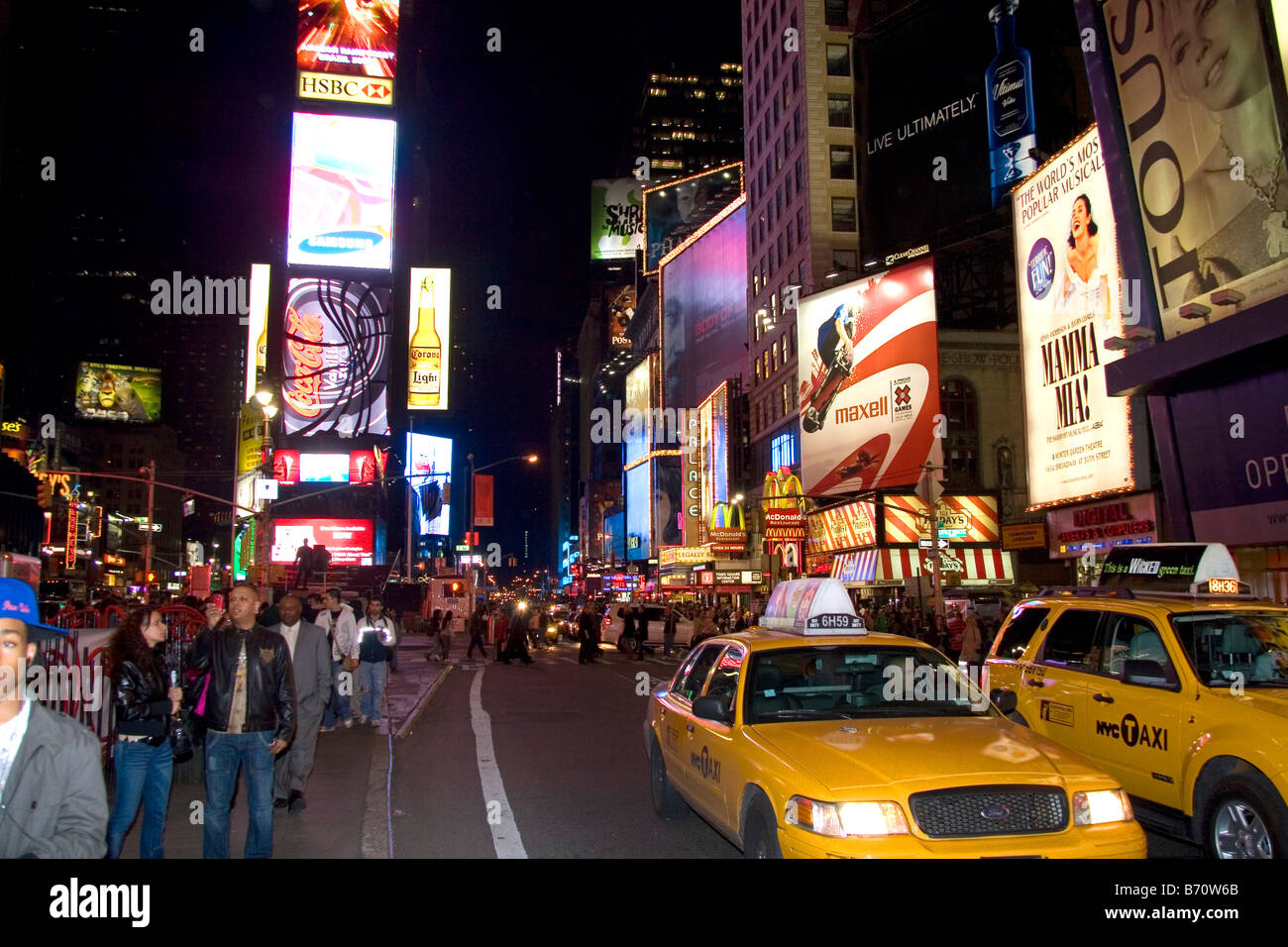 Broadway-Theatern in Midtown Manhattan New York City New York USA Stockfoto
