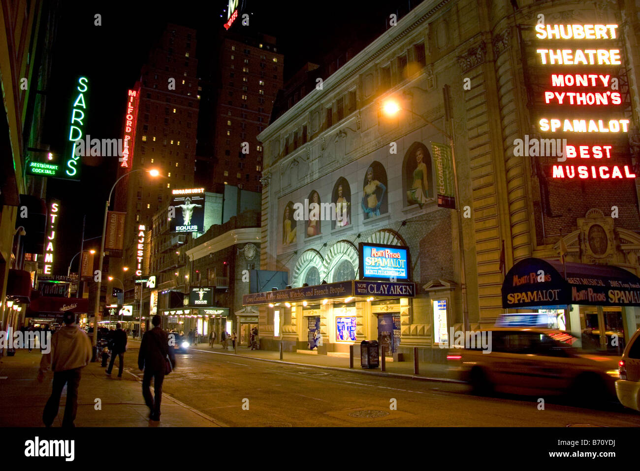 Broadway-Theater am West 44th Street in Midtown Manhattan New York City New York USA Stockfoto
