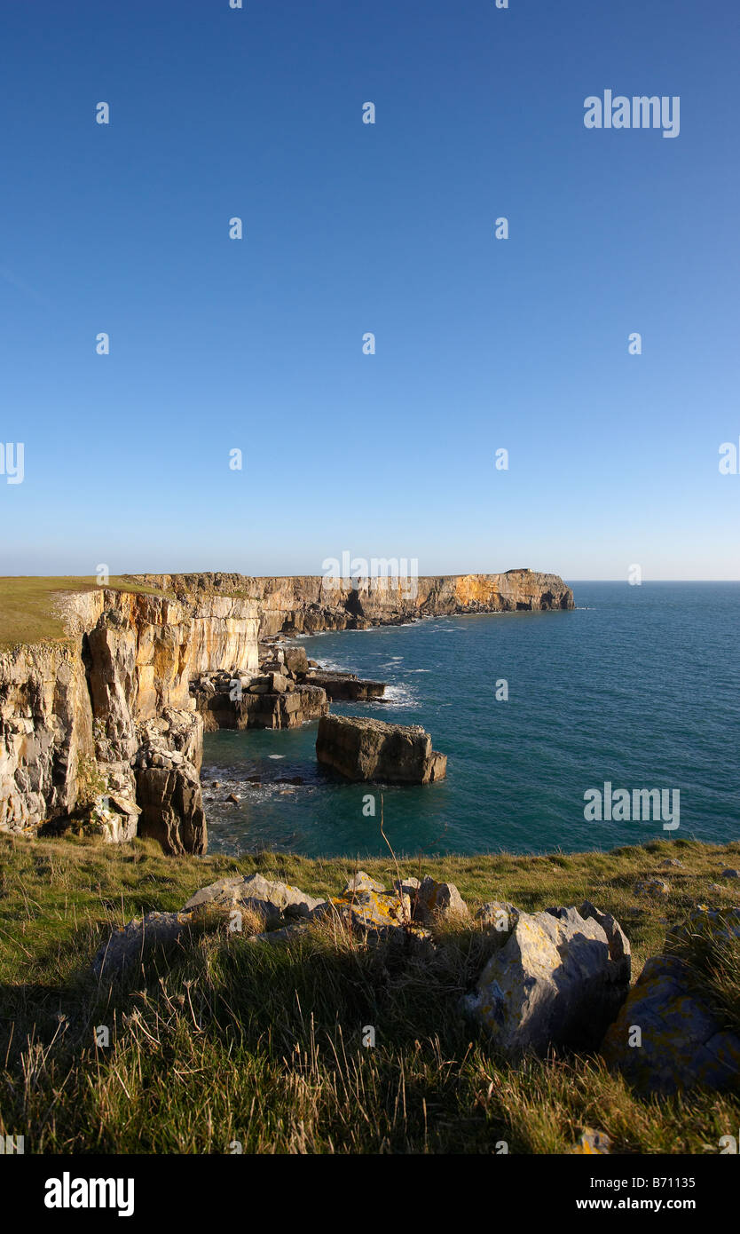 St Govans Kopf Pembrokeshire West Wales UK Stockfoto