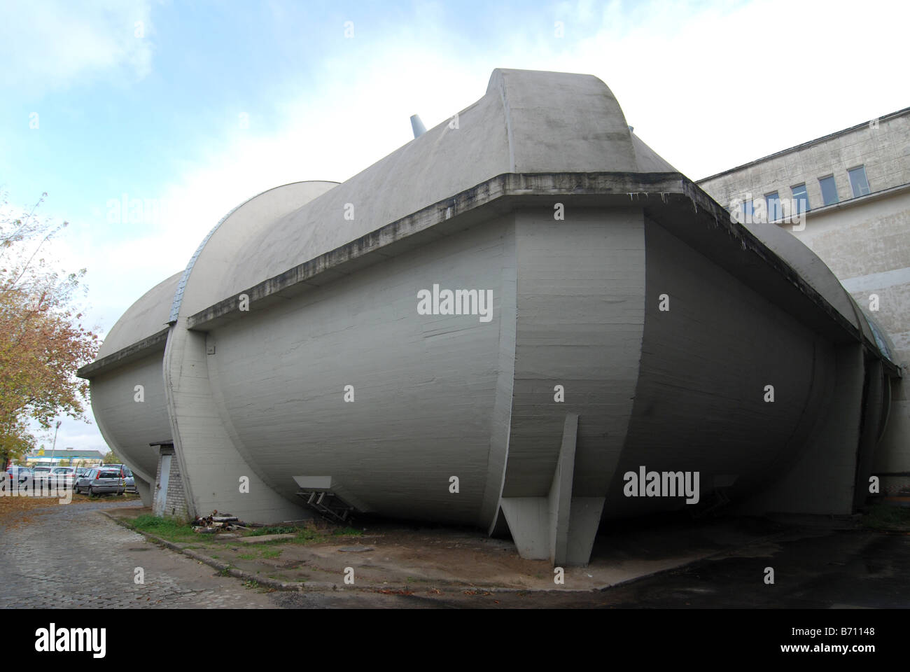 Außerhalb der BMW-Windkanal Stockfoto