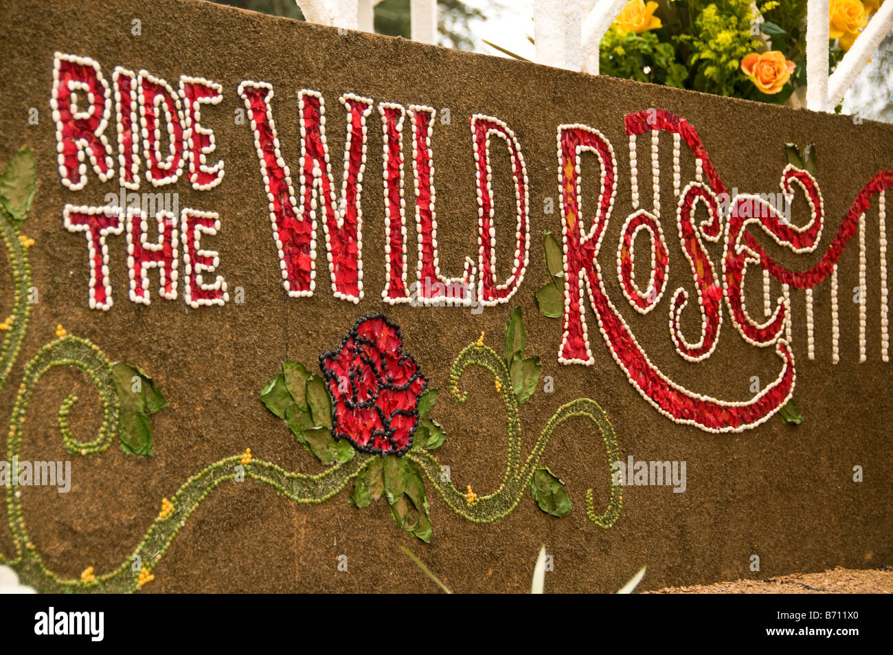 120. Tournament of Roses Rose Parade Float 2009 Stockfoto
