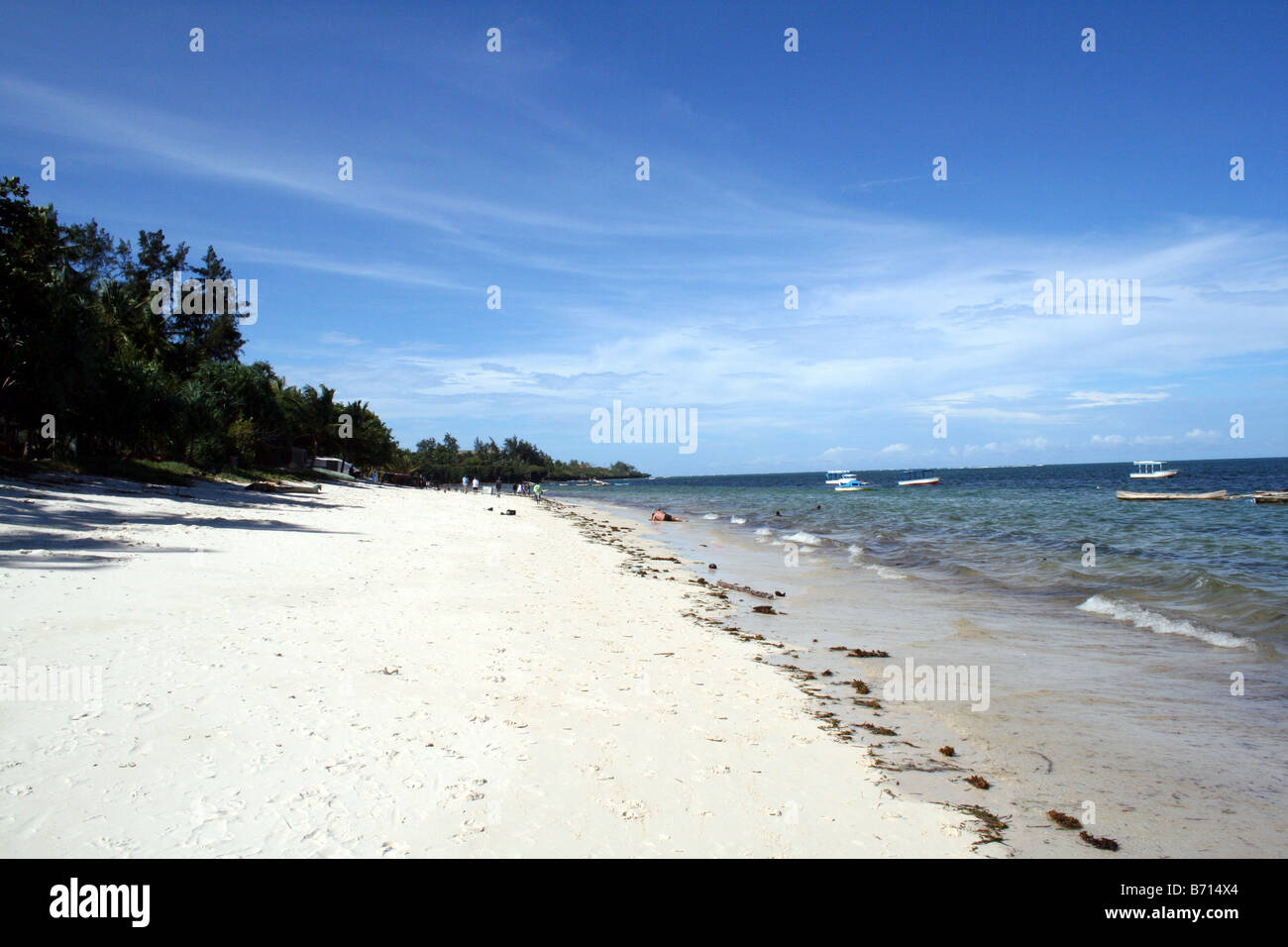 White Sand Beach Resort von Mombasa in Kenia Stockfoto