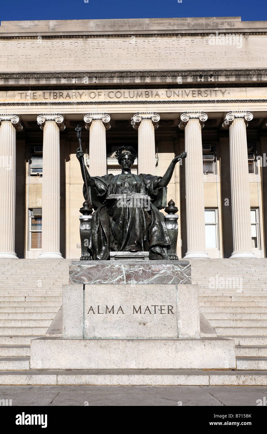Alma MaterStatue an der Columbia University Stockfotografie Alamy