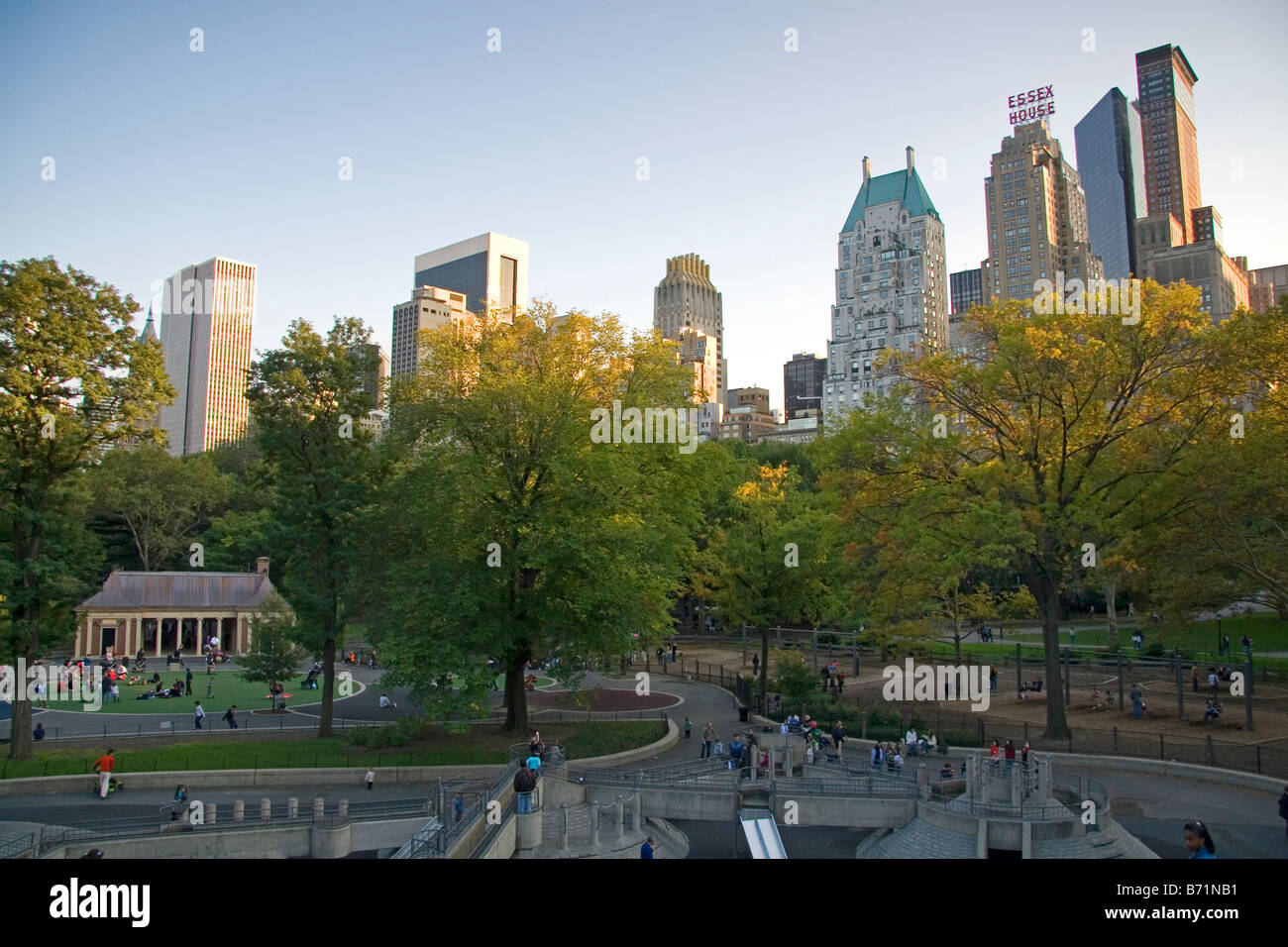 Spielplatz im Central Park in Manhattan New York City New York USA Stockfoto