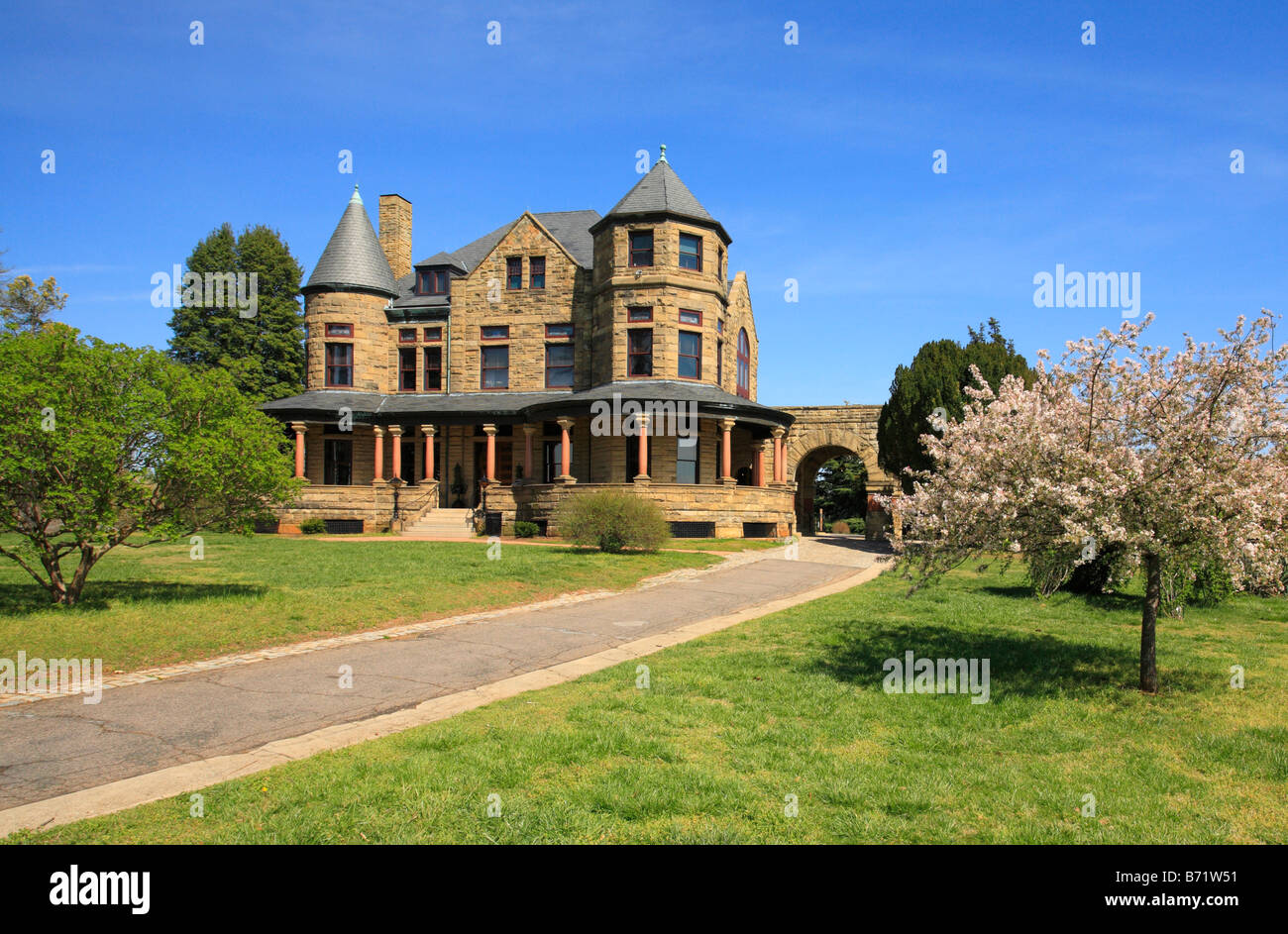 Villa am Maymont Park, Richmond, Virginia, USA Stockfoto