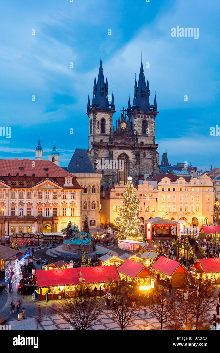 TSCHECHISCHE REPUBLIK PRAG ALTSTÄDTER WEIHNACHTSMARKT Stockfoto