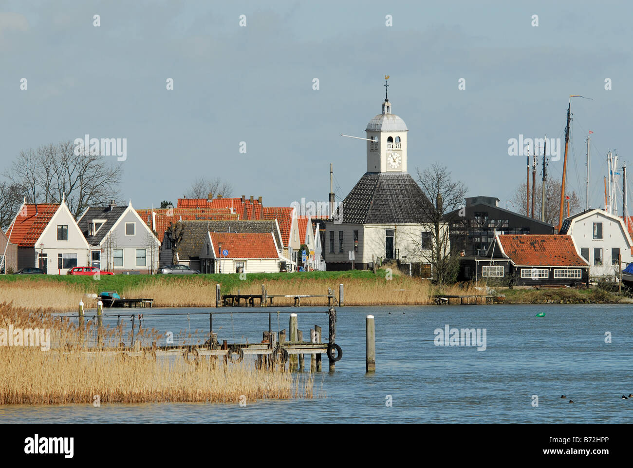 ein kleines niederländisches Dorf in der Nähe von Amsterdam in den Niederlanden genannt Durgerdam Stockfoto