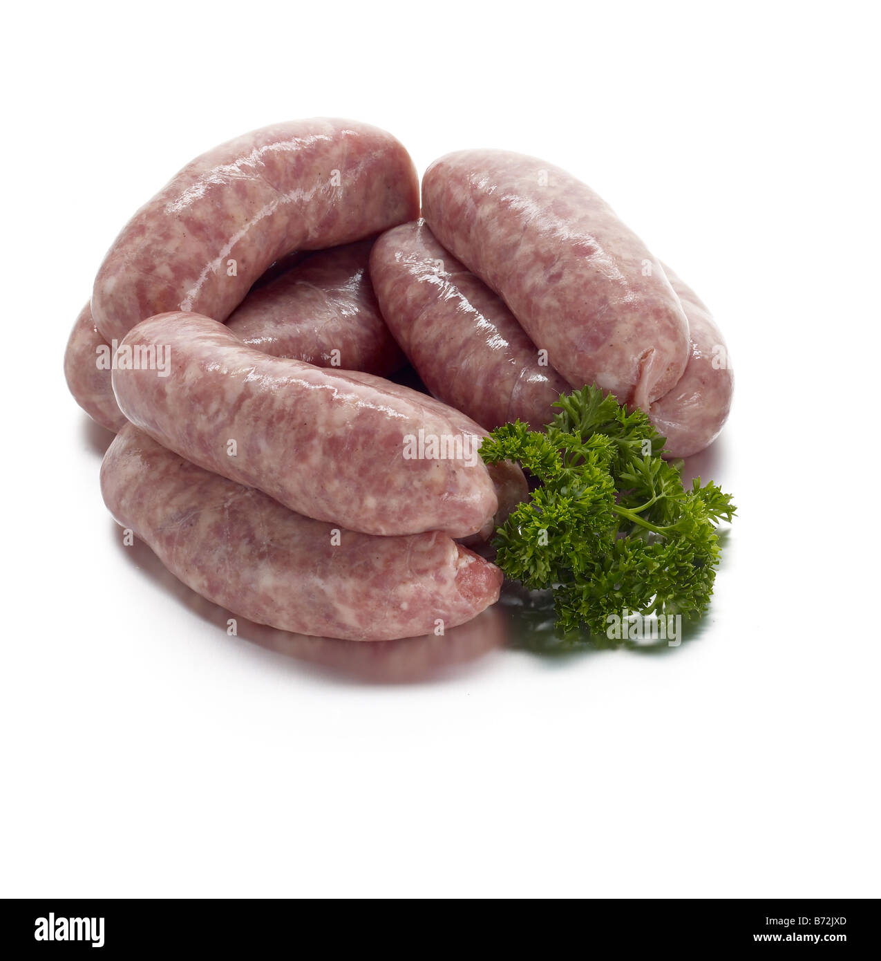 Würstchen aus Schweinefleisch Stockfoto