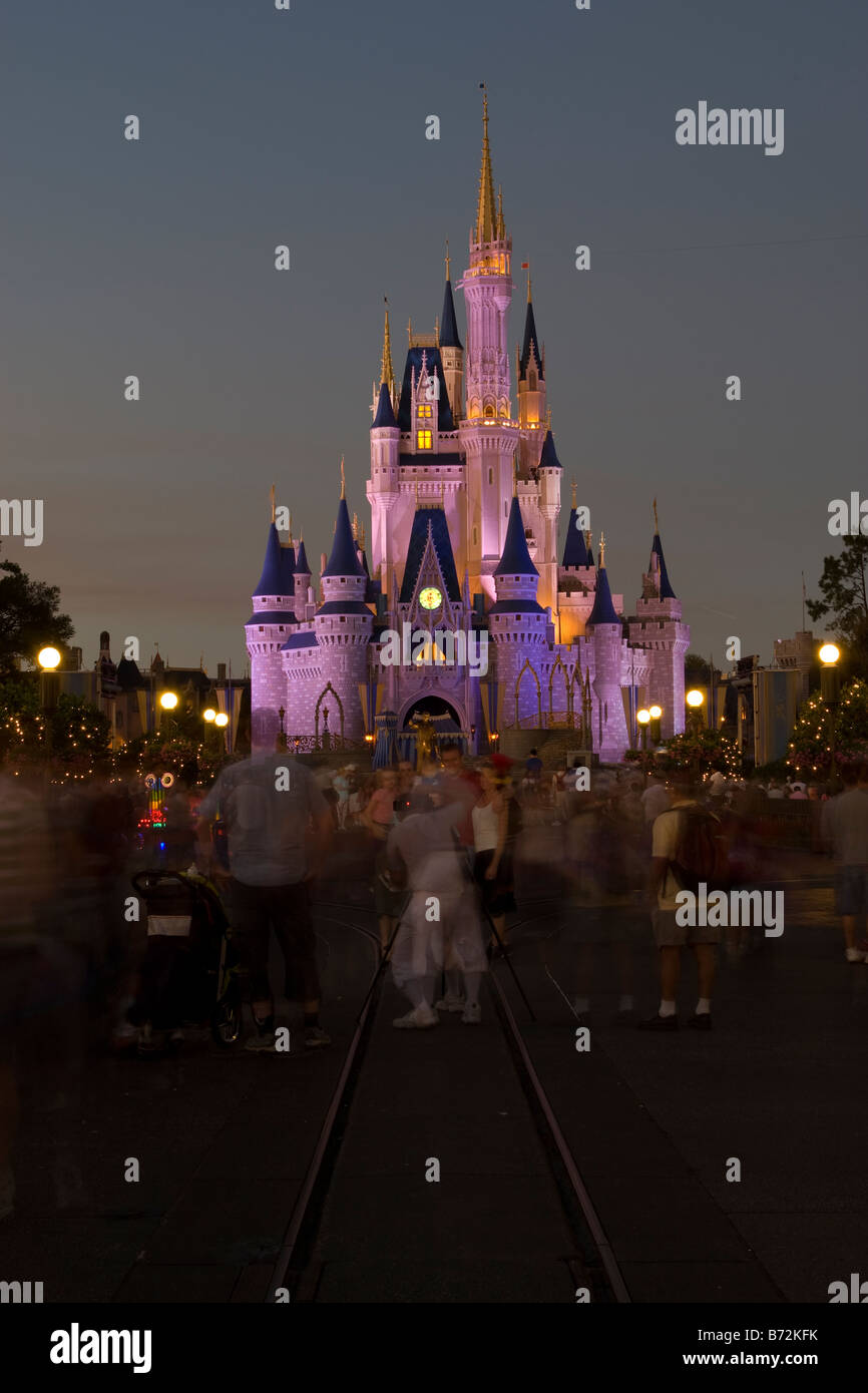 Das Magic Castle im Disney s Magic Kingdom Stockfoto