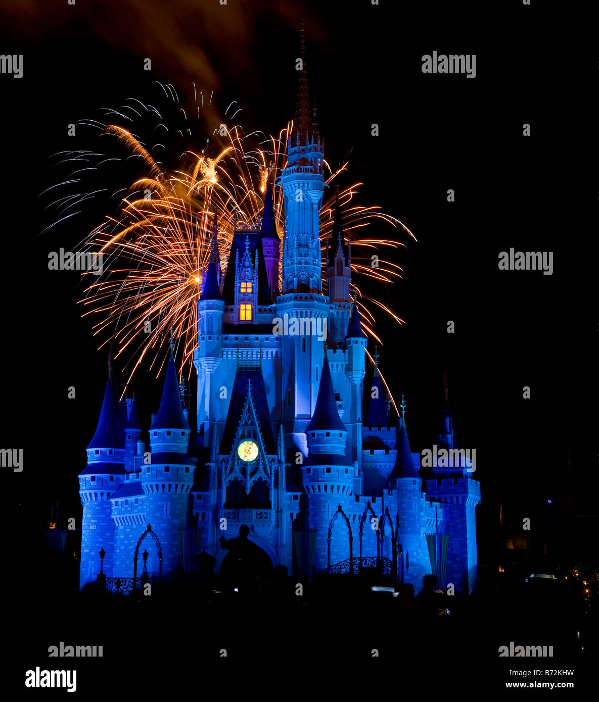 Die Wünsche Feuerwerk bei Disney s Magic Kingdom Stockfoto