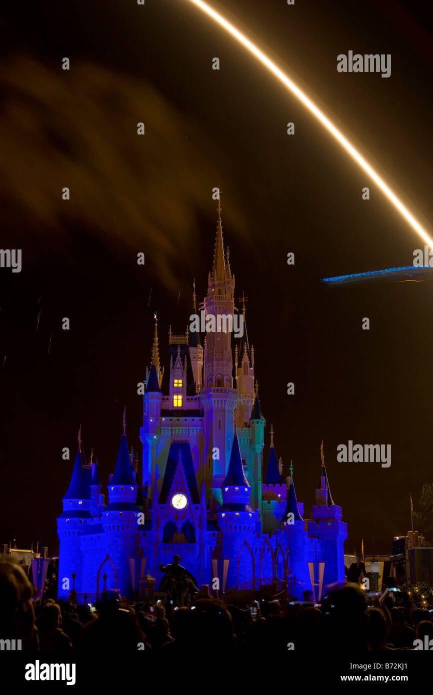 Die Wünsche Feuerwerk bei Disney s Magic Kingdom Stockfoto