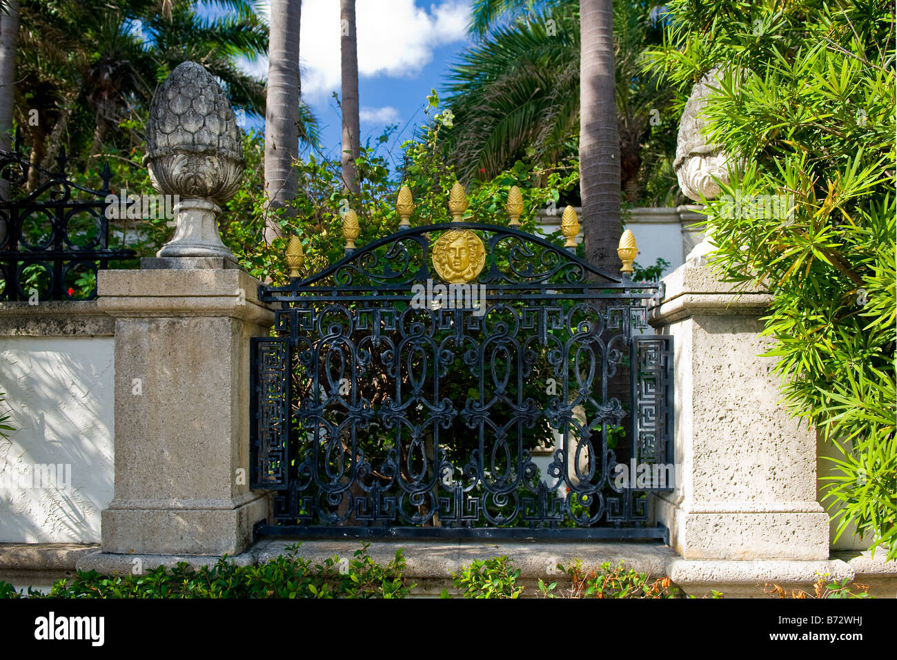 Miami South Beach Ocean Drive Schwere Schmiedeeiserne Wand